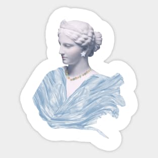 greek goddess statue aesthetic Sticker